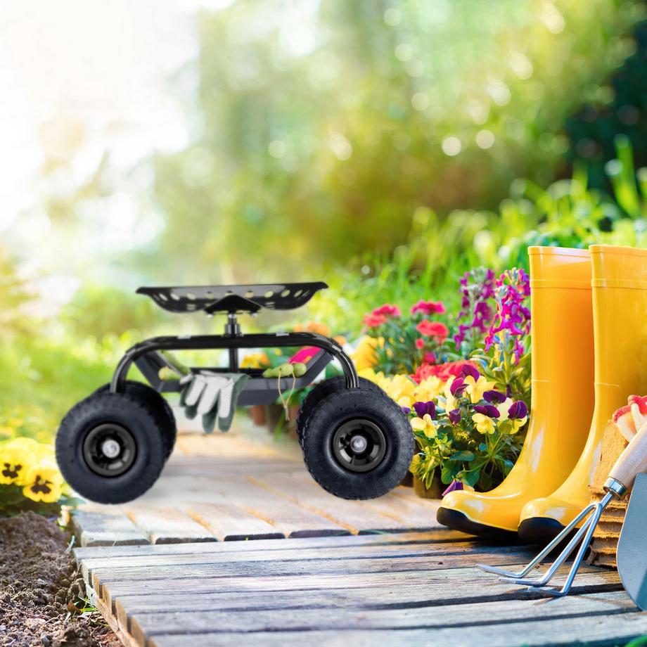 Northix Verstellbarer Gartensitz  