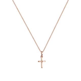Elli  Halskette Kreuz Anhänger Sterngravur 