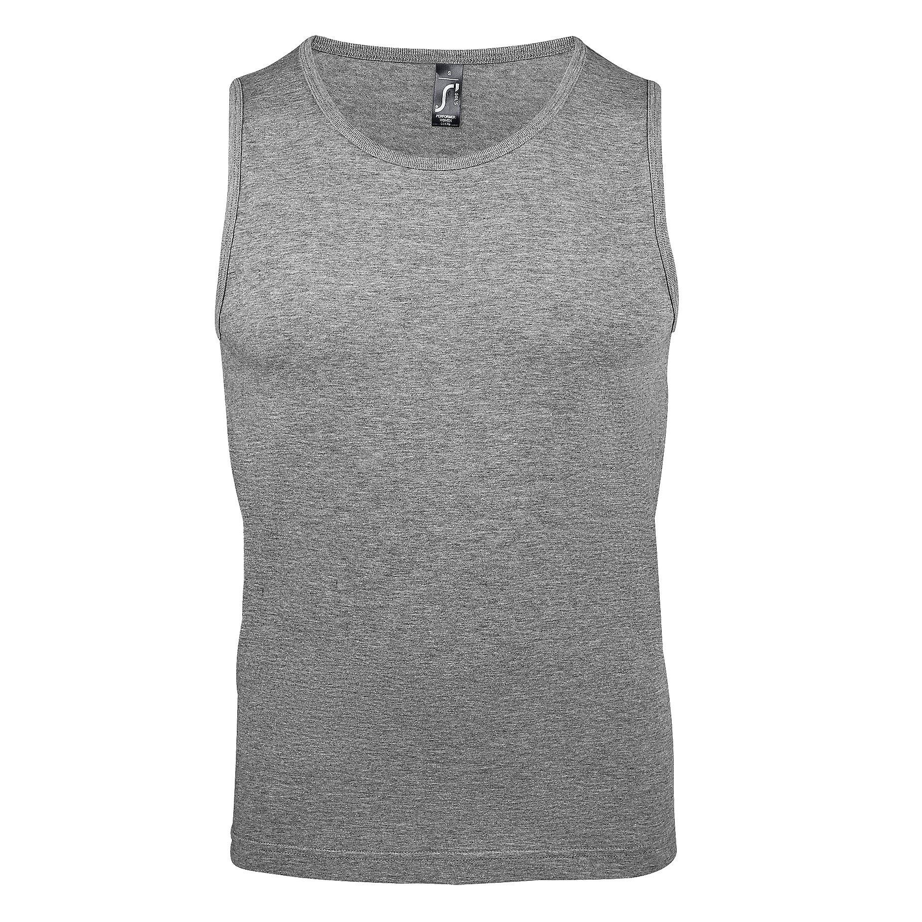Image of Justin Tanktop Top, Ärmellos Unisex Taubengrau 4XL