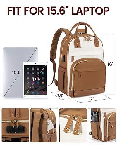 Only-bags.store  Rucksack Laptop Rucksack 15.6 Zoll Schulrucksack Teenager Wasserdicht Schultasche Backpack Anti-Diebstahl School Bag für Schule Reise Arbeit Leicht 