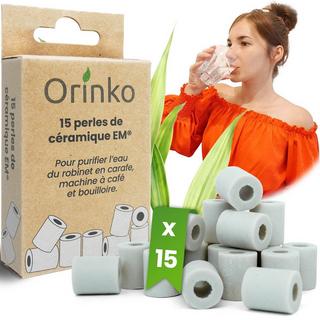 Orinko  Keramikperlen Wasserreiniger 15er-Pack Grau 