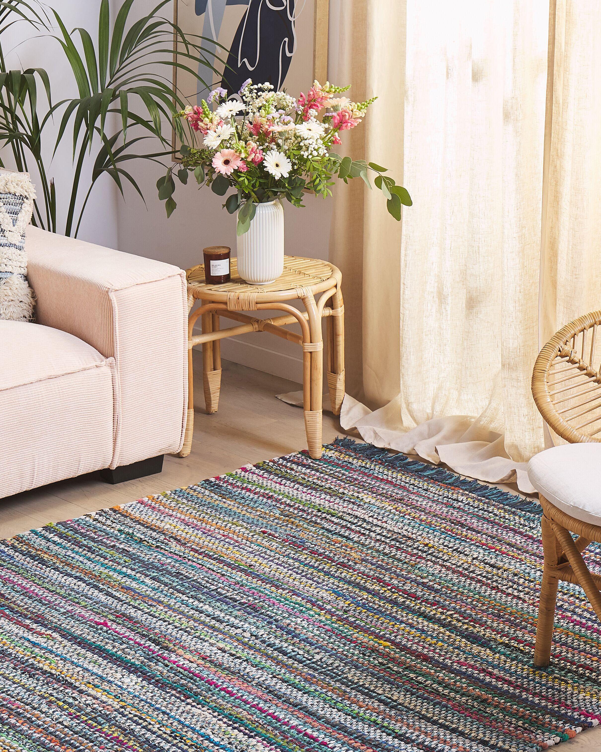 Beliani Tapis en Coton Boho BESNI  