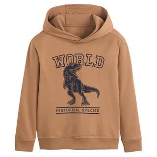 La Redoute Collections  Sweat à capuche imprimé T-Rex en molleton 