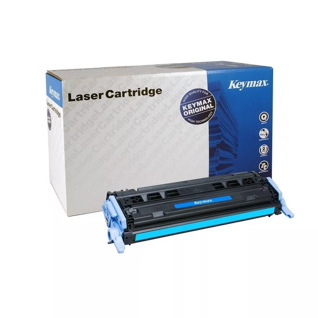Keymax – RMC-Toner-Modul cyan Q6001AKEY zu HP CLJ 2600 2000 Seiten, One Size