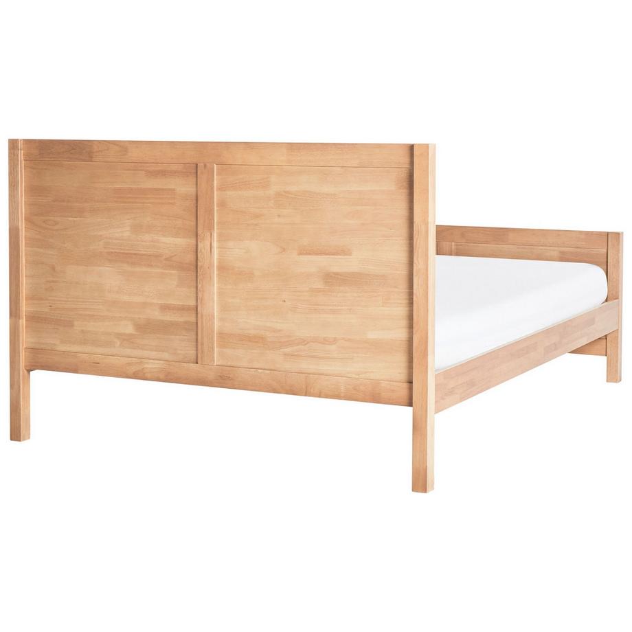 Beliani Letto en Legno di caucciù Rustico CHAMPAGNAT  