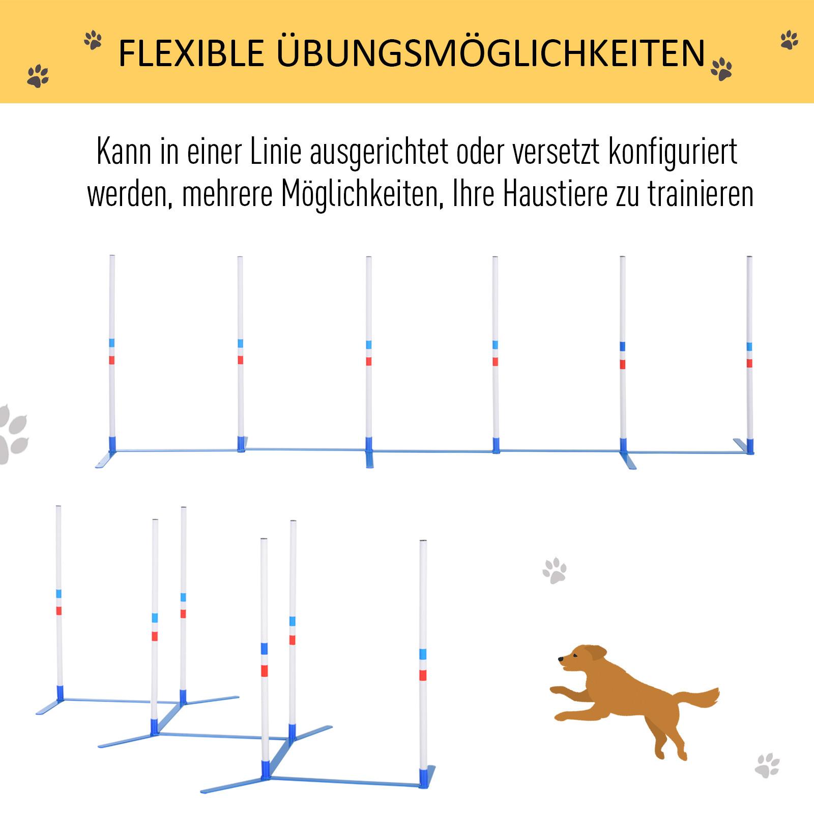 PawHut Ensemble d'agilité pour animaux de compagnie  