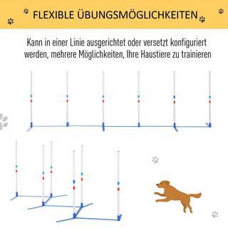 PawHut Ensemble d'agilité pour animaux de compagnie  