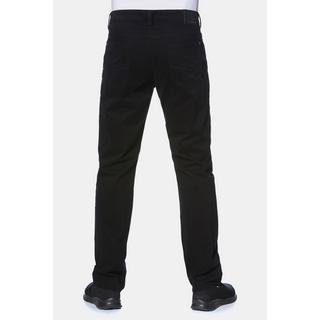 JP1880  Twillhose, Superblack-Färbung, Komfortbund, Regular Fit 