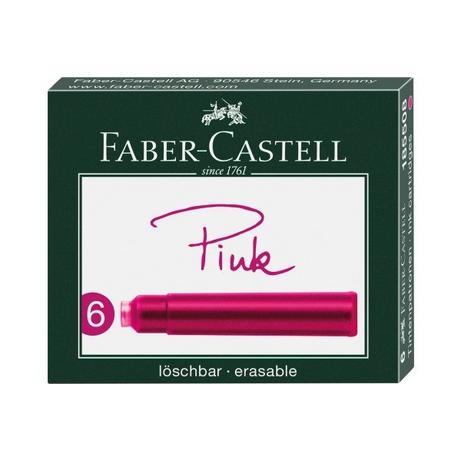 Faber-Castell FABER-CASTELL Tntenpatrone 185508 pink, 6 Stück  