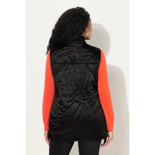 Ulla Popken Gilet Matelassé Col Rond Aspect Duvet Sans Manches  