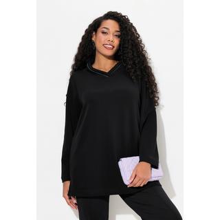 Ulla Popken  Sweatshirt, Stehkragen, Classic, Zierkette, Langarm 