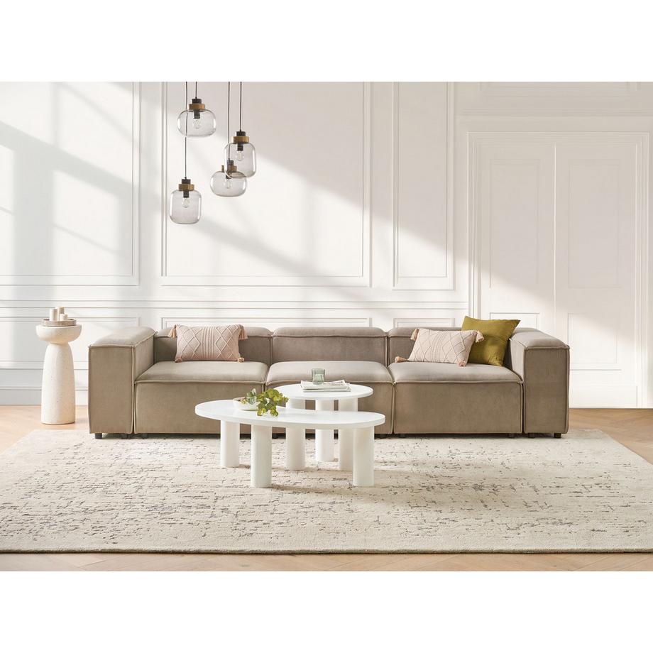 Beliani Modulsofa aus Cord Skandinavisch ARDAL  