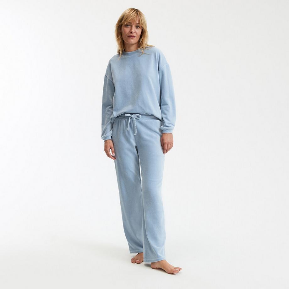 Pyjama en velours côtelé