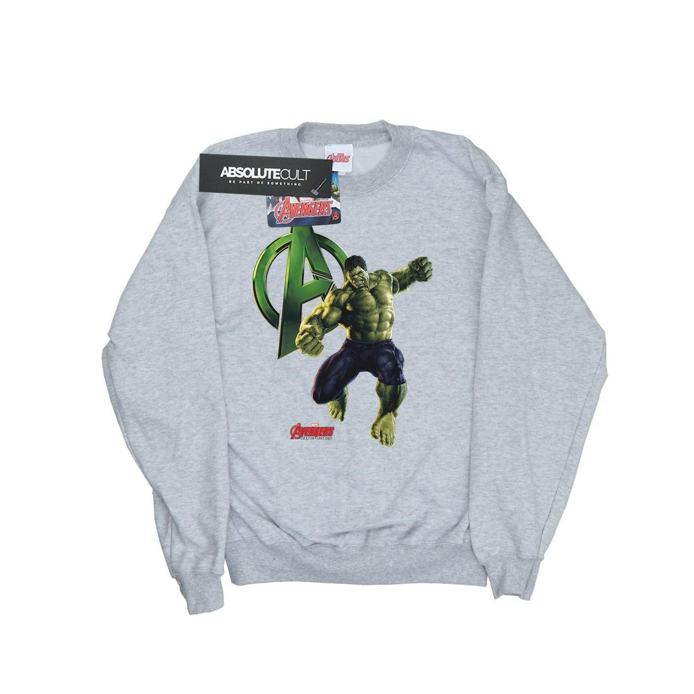 Image of Hulk Pose Sweatshirt Unisex Grau 116