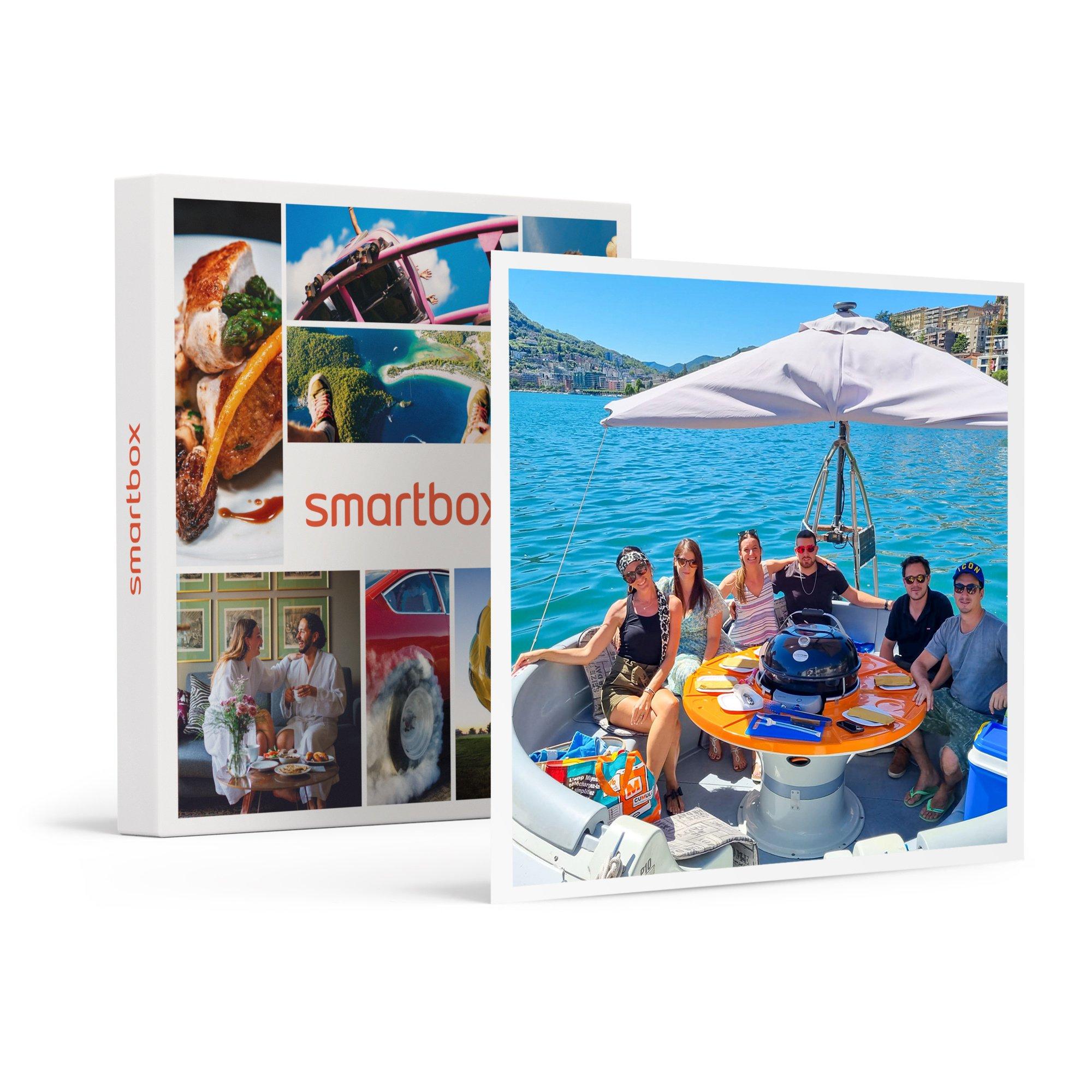 Image of Barbecue Im Donut-boot Auf Dem Luganersee Für 2 Personen - Geschenkbox Unisex