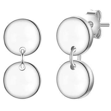 Femme Puces d'oreilles en argent Cercle