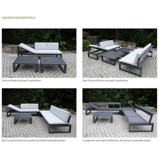 mutoni Gartensofa-Sonnenliege Florida Aluminium (1 Stück)  