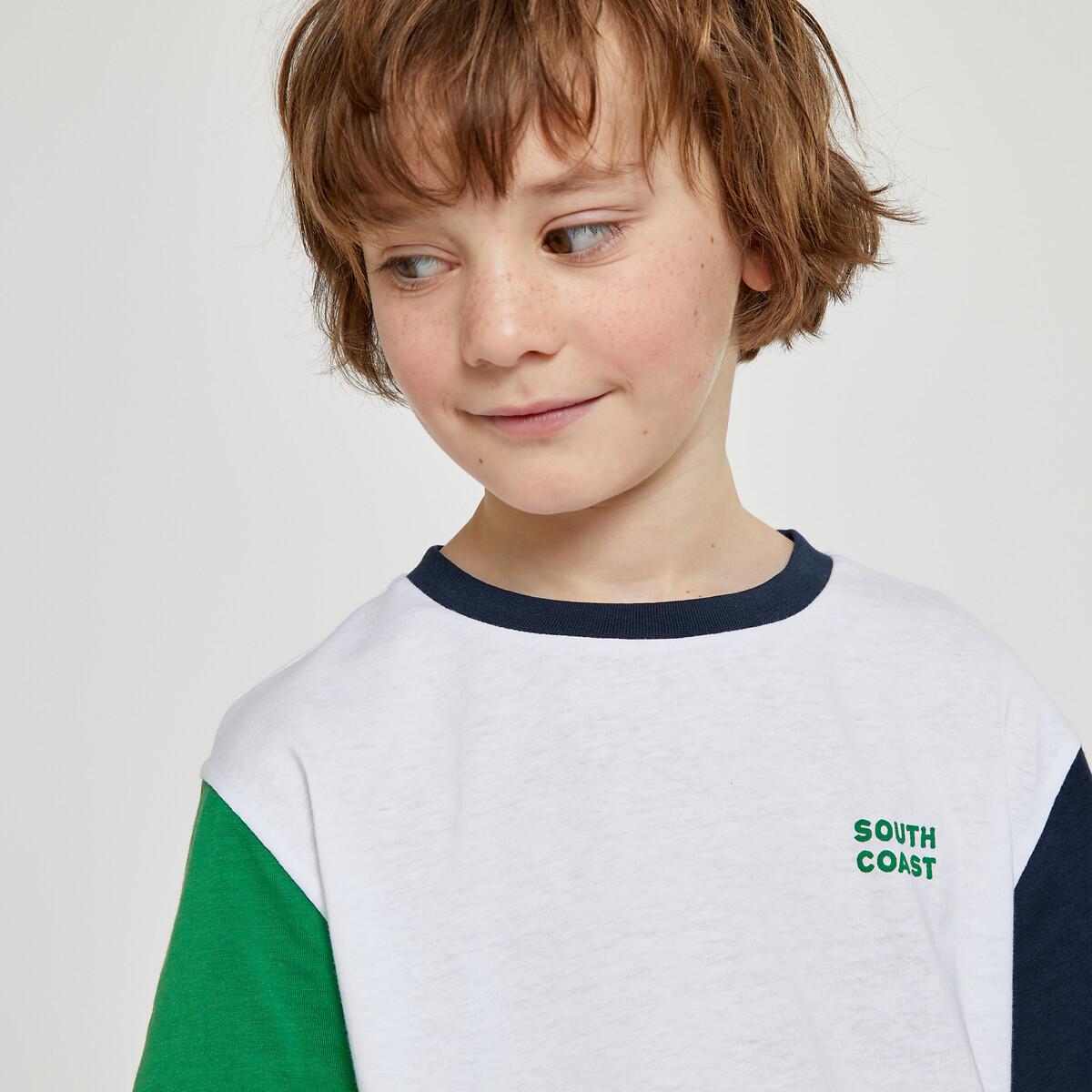 Image of Dreifarbiges T-shirt Mit Rundhals Jungen 12A