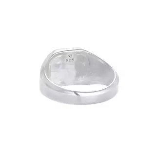 Emaille Basic Silber Kuzzoi - kaufen | 925 MANOR Siegelring online Blau Ring