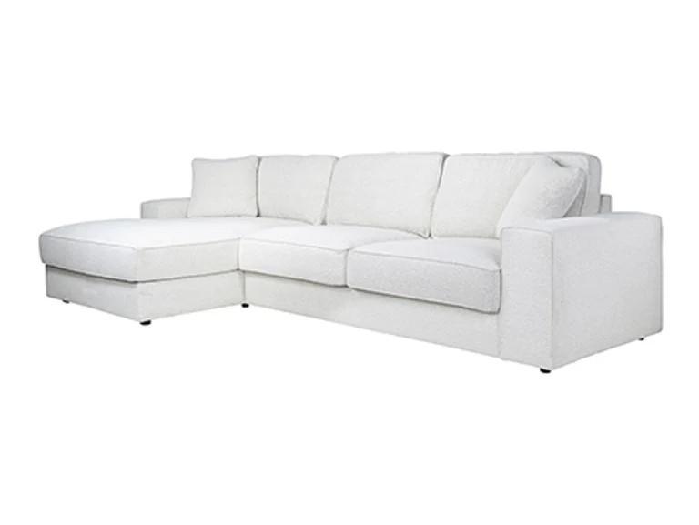 Image of Ecksofa Santos Ottomane links weiss 312 Ecksofa Santos Ottomane links weiss 312