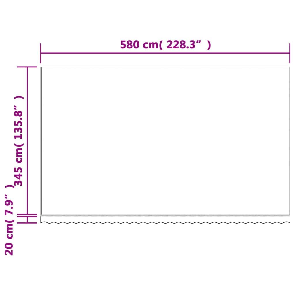 VidaXL Tissu d'auvent de remplacement tissu  