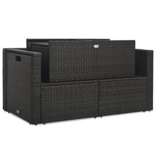 VidaXL set di divani Polirattan  