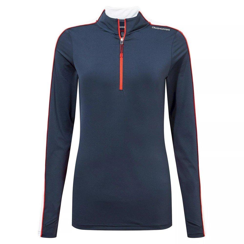 Image of Nosilife Marcella Oberteil Mit Halbem Reißverschluss Langärmlig Unisex Blau 36