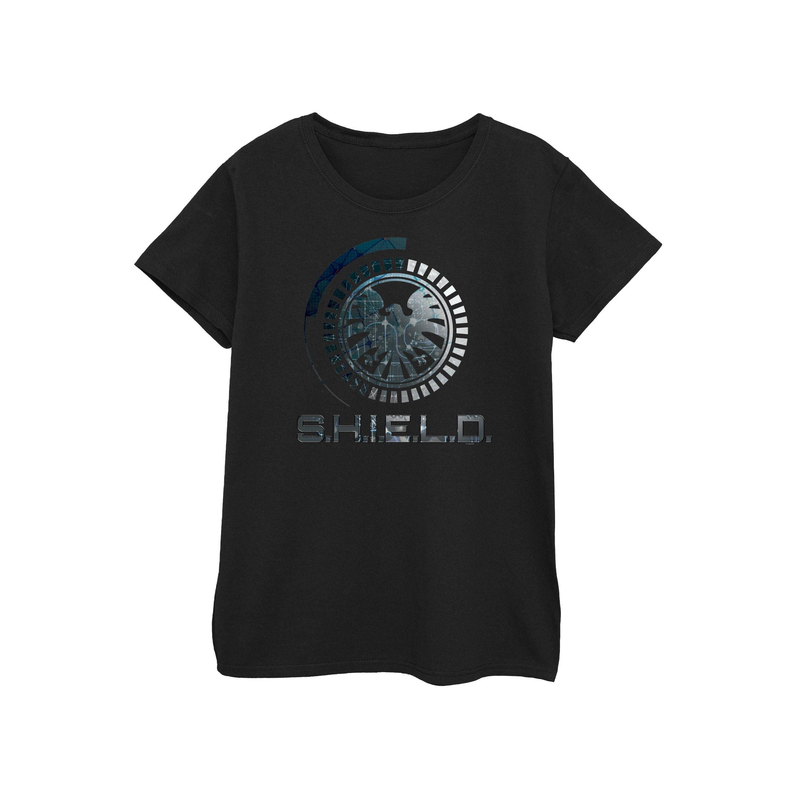 Image of Agents Of Shield Circuits Tshirt Damen Schwarz XL