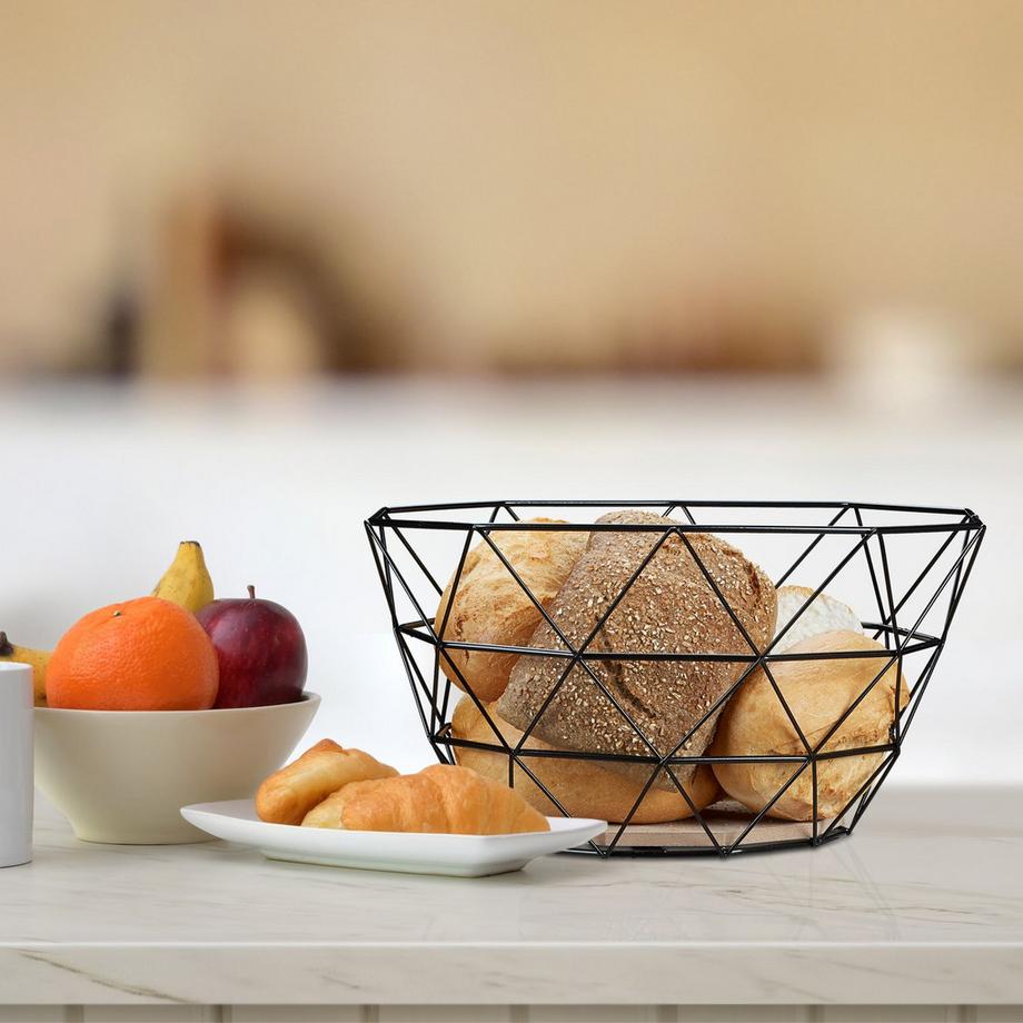 B2X Cesto di frutta con motivo a traliccio  