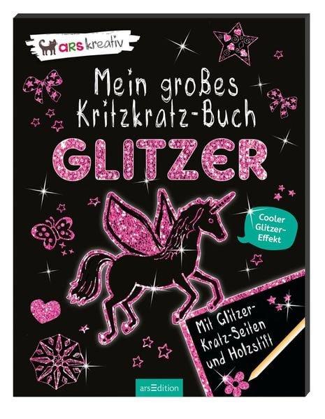 arsEdition  Mein großes Kritzkratz-Buch Glitzer 