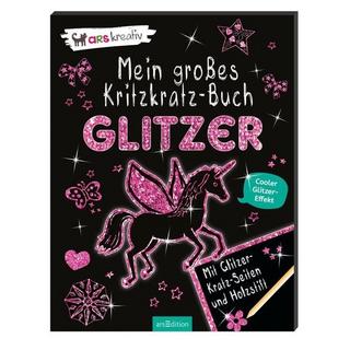 arsEdition  Mein großes Kritzkratz-Buch Glitzer 