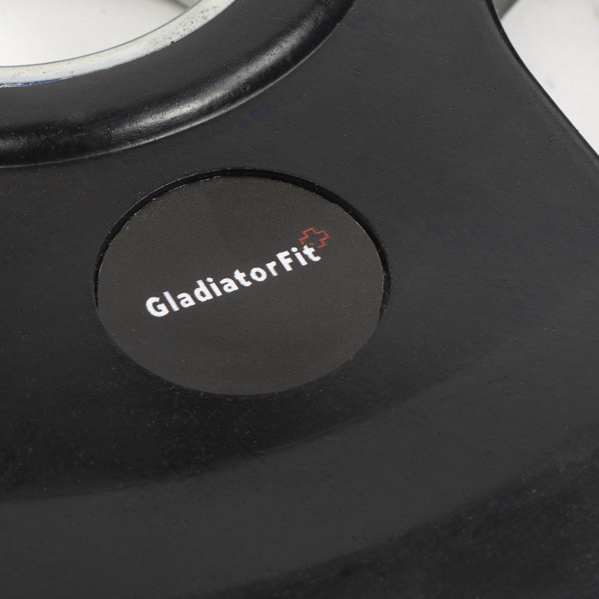 GladiatorFit  Disque avec poignées caoutchouc "Bumper Plate" Ø 51mm 