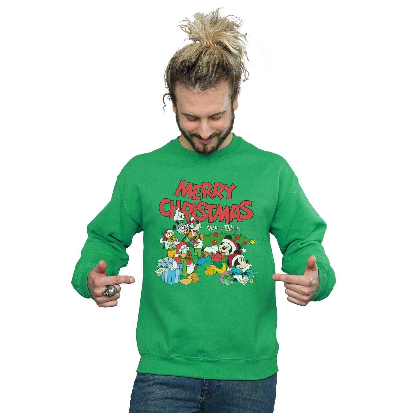 Disney  Mickey Mouse And FriendsWinter Wishes Sweatshirt 