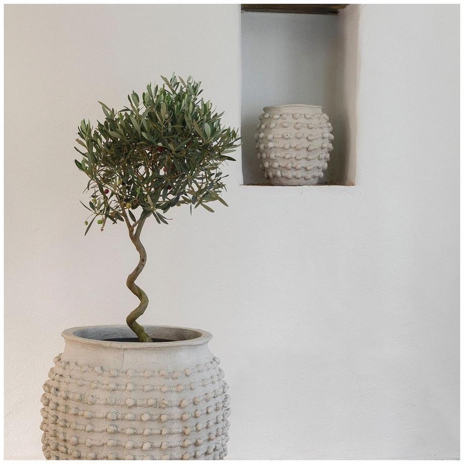 Blanc d'Ivoire Übertopf Cleia hellgrau 37  