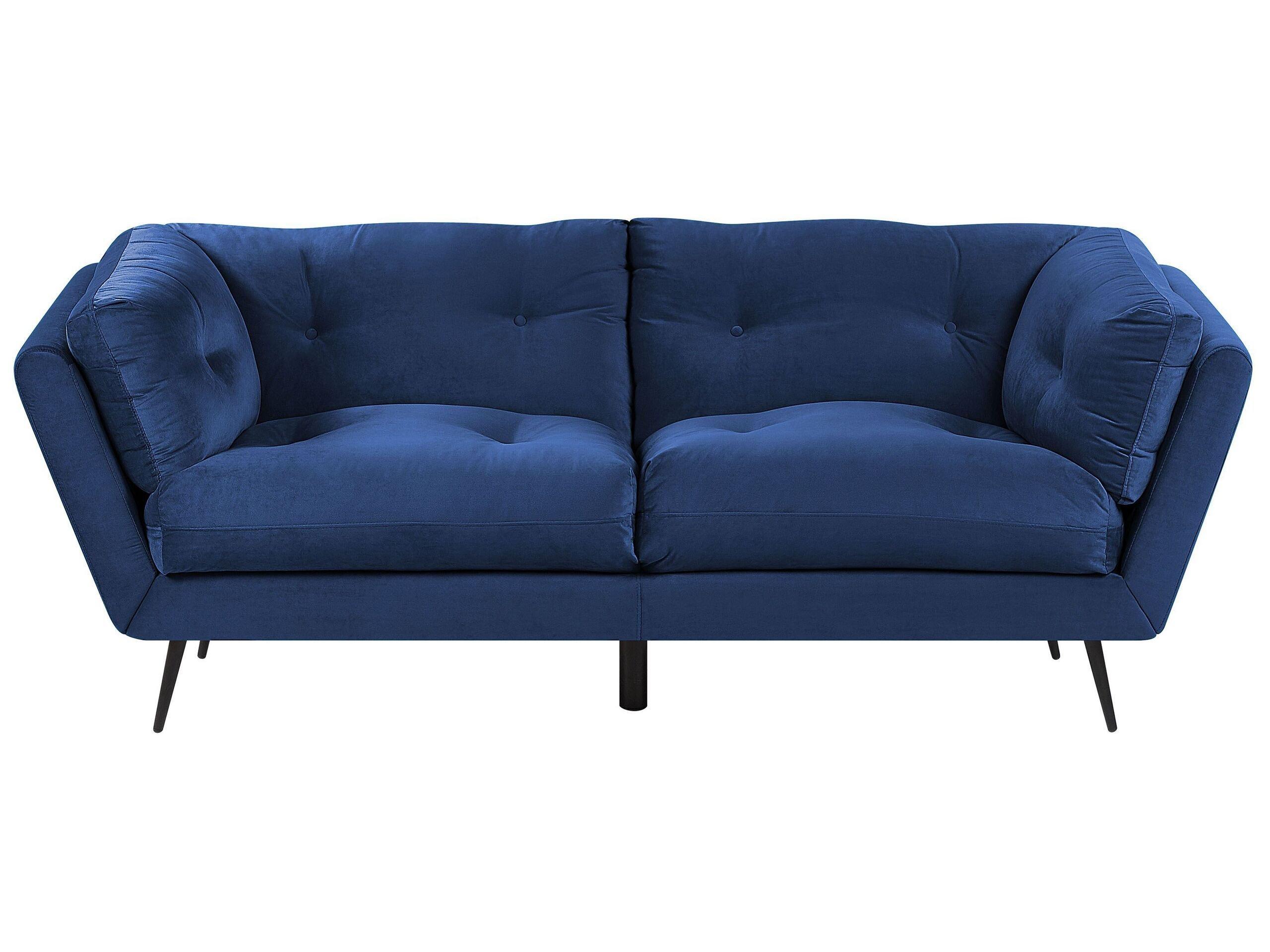 Image of 3 Sitzer Sofa aus Samtstoff Modern LENVIK 3 Sitzer Sofa aus Samtstoff Modern LENVIK