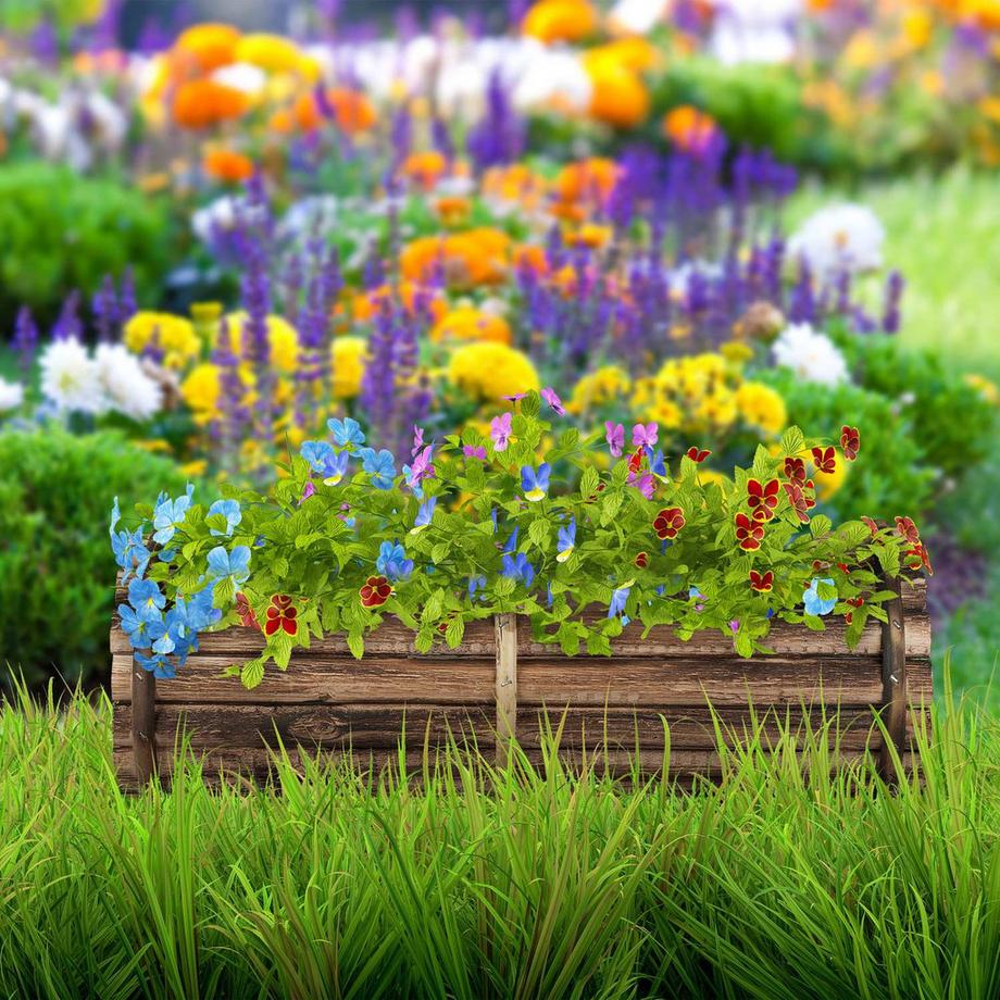 B2X Blumenkasten Holz 2er Set  