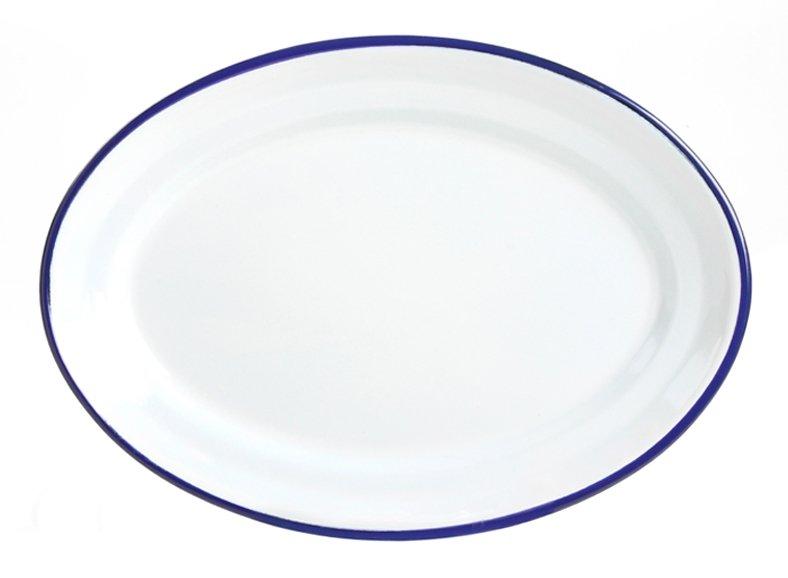 Image of Servierteller oval weiss 38x28 cm Servierteller oval weiss 38x28 cm