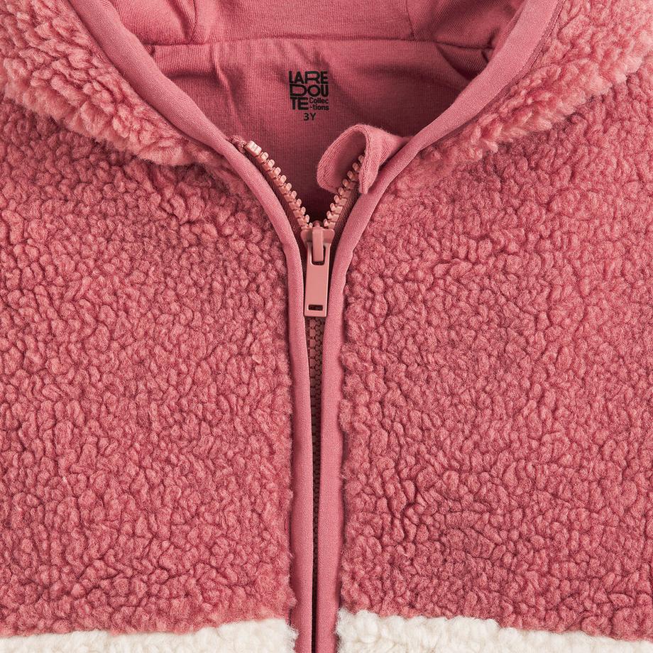 La Redoute Collections  Teddyfleece-Jacke mit Kapuze 
