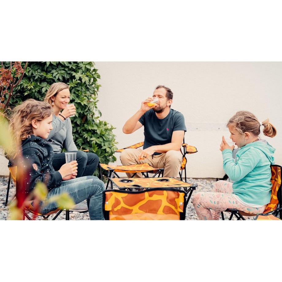zebraffo  zebraffo Campingset Kids, 4 Stühle und 1 Tisch 