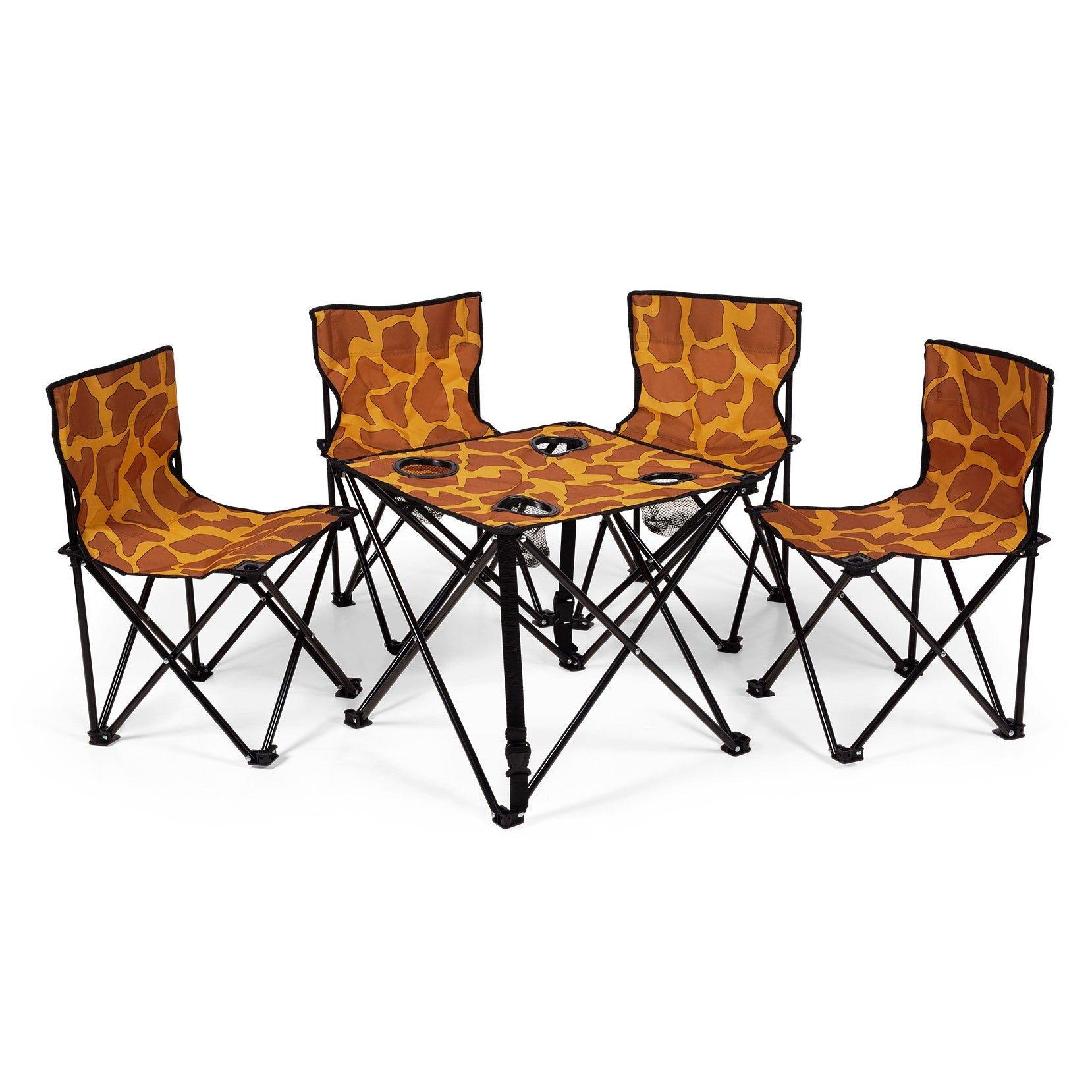 zebraffo  zebraffo Campingset Kids, 4 Stühle und 1 Tisch 