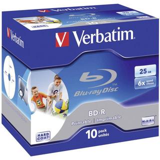 Verbatim  Blu-ray BD-R Rohling 25 GB 10 St. Jewelcase Bedruckbar 