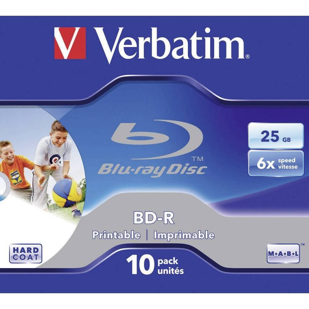 Verbatim  Blu-ray BD-R vergine 25 GB   10 pz. Jewel case stampabile 