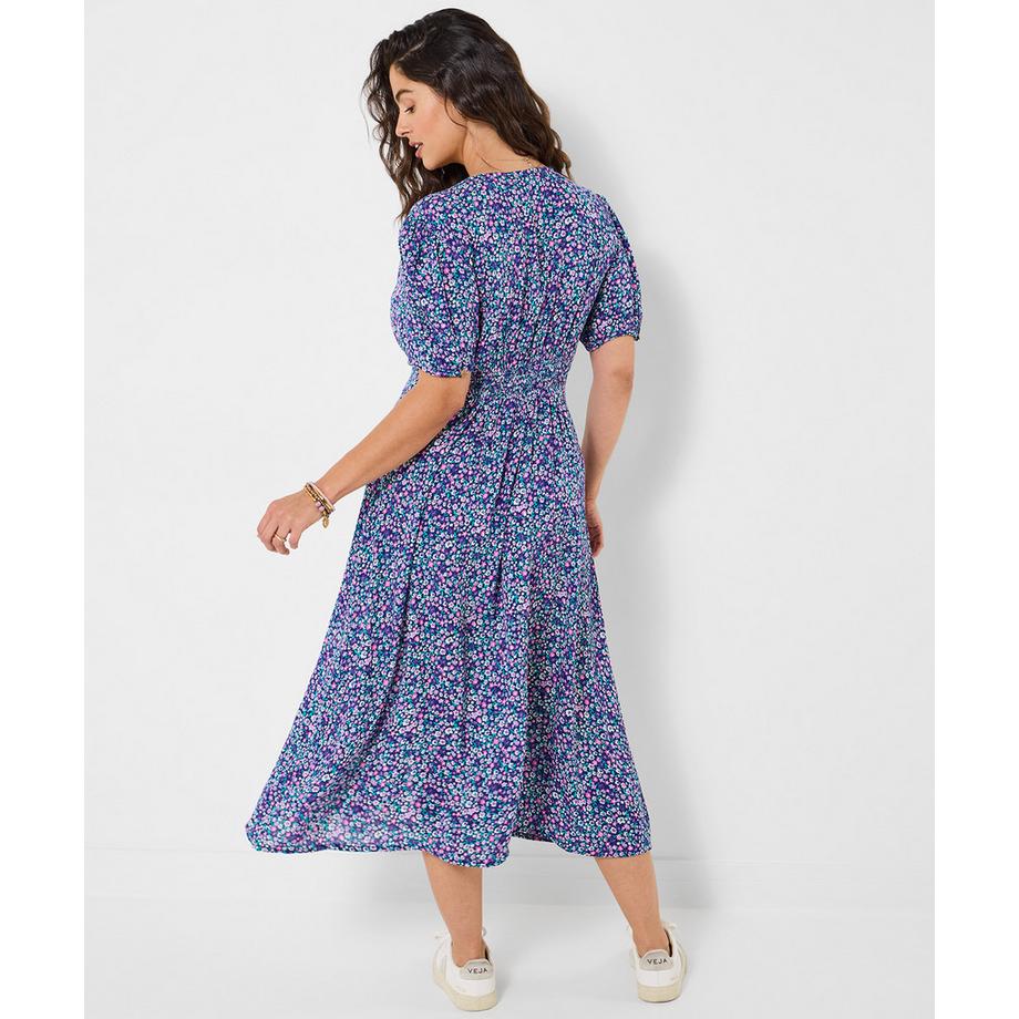 Joe Browns Crinkle Midikleid Kleinteiliges Muster  