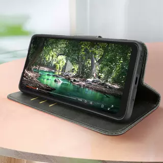 Étui Tablette 10 Pouces, Clapet Folio Effet Cuir Patiné avec Fonction  Support Vidéo - Noir - Français