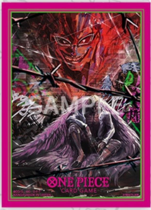 Bandai  One Piece Card Game - Official Sleeves Bandai TCG + Stores Ed. Vol.4 - Donquixote Doflamingo (70 Sleeves) 