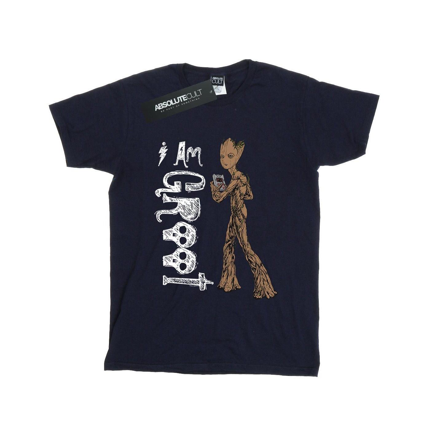 Image of Avengers Infinity War I Am Teenage Groot Tshirt Damen Marine XL