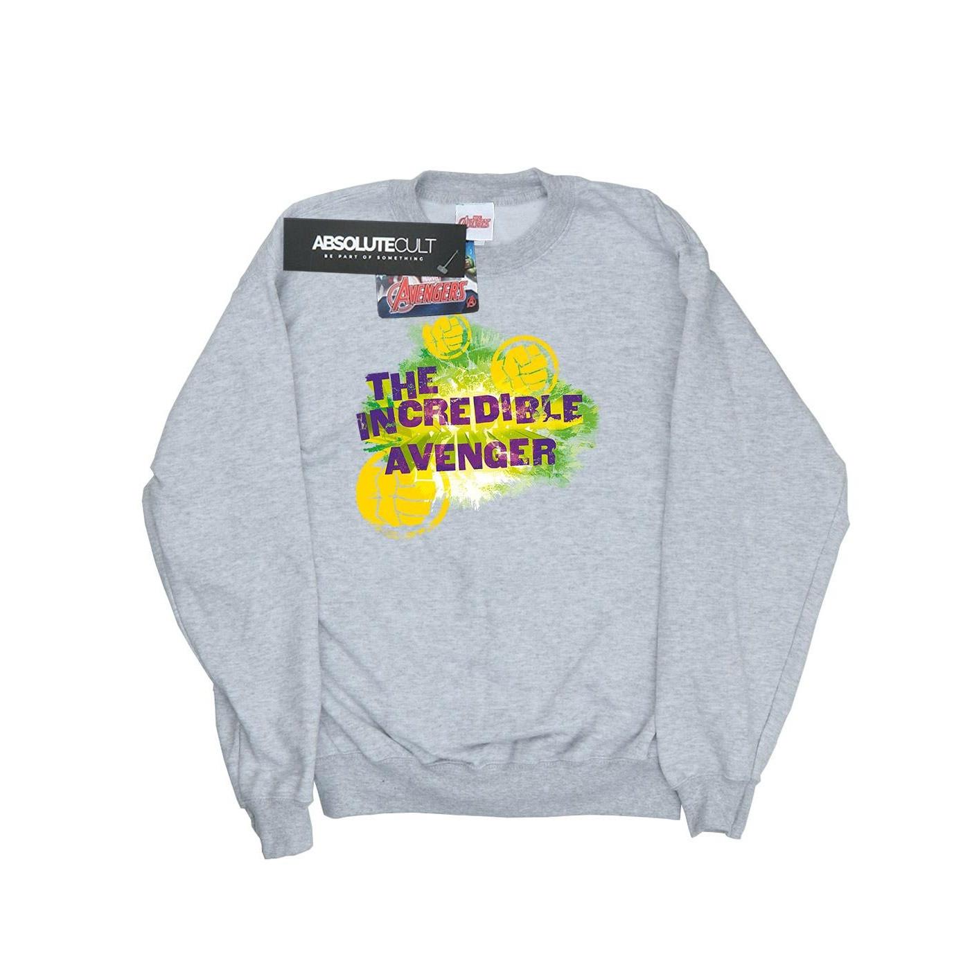 Image of Hulk Incredible Avenger Sweatshirt Unisex Grau 128
