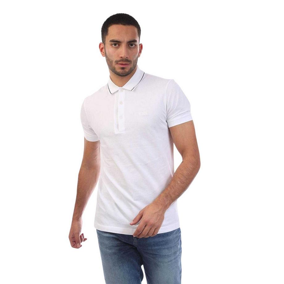 Maglietta Polo Aderente Logo Maniche Corte