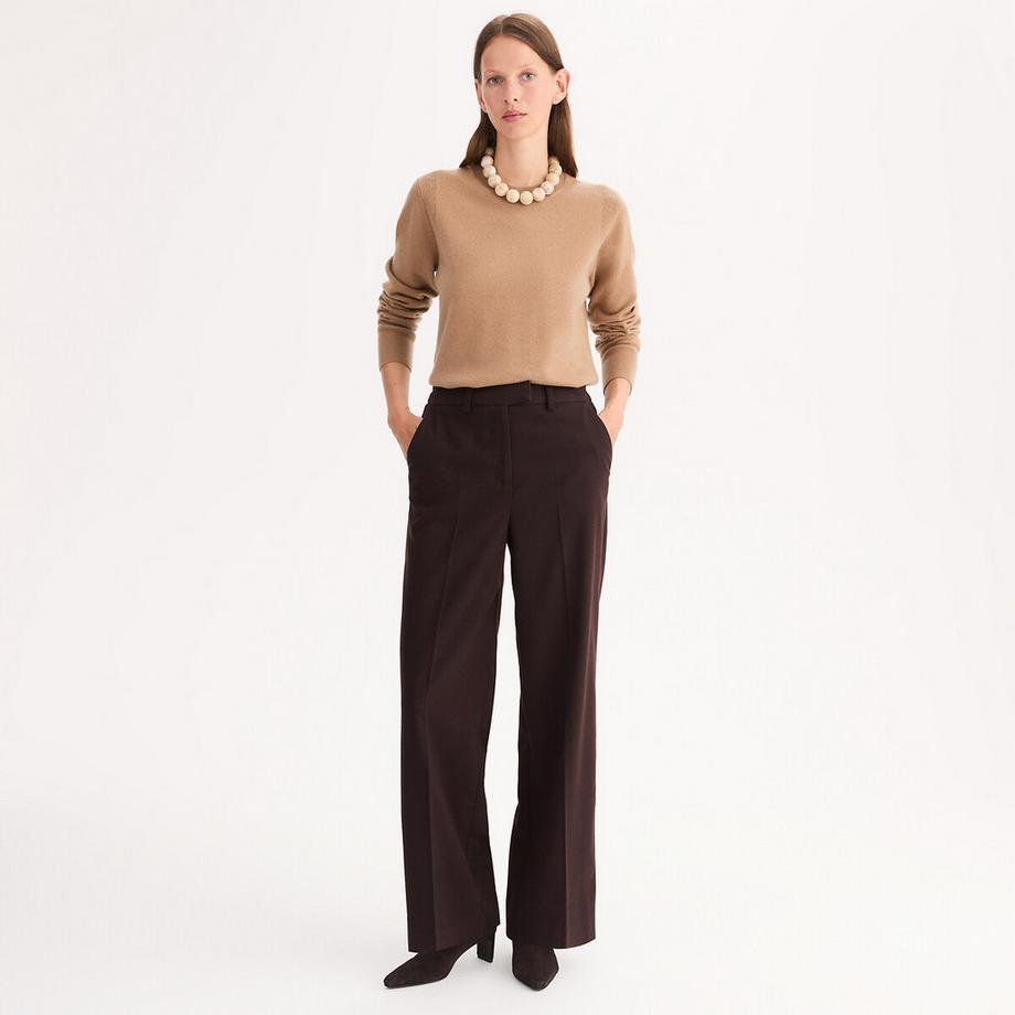La Redoute Collections Pantaloni a gamba larga vita alta  