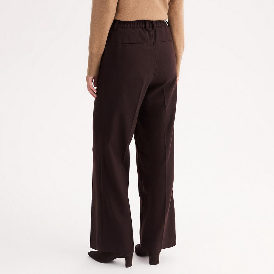 La Redoute Collections Pantaloni a gamba larga vita alta  